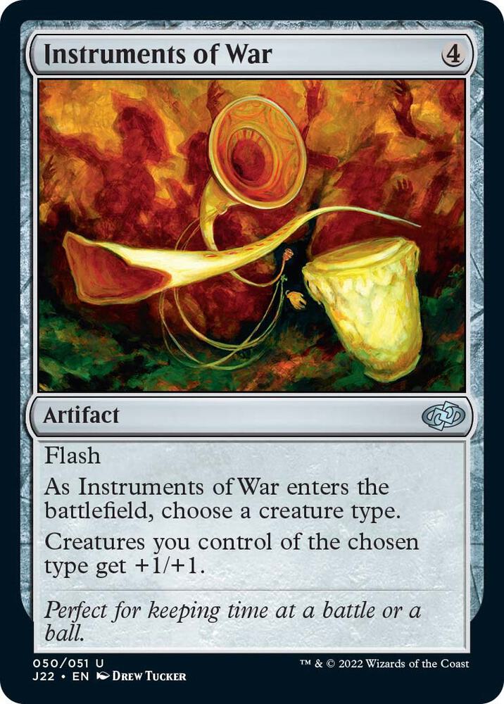 Instruments of War 50 card from Jumpstart 2022