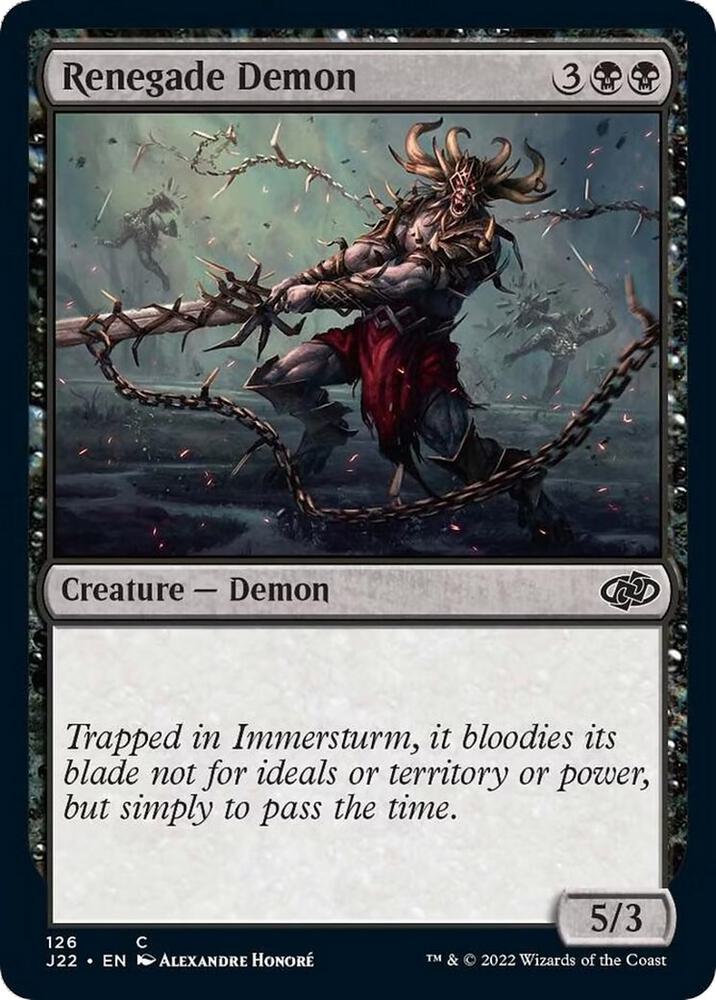 Renegade Demon 126 card from Jumpstart 2022
