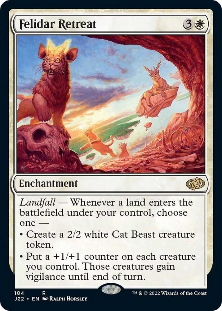 Felidar Retreat 184 card from Jumpstart 2022