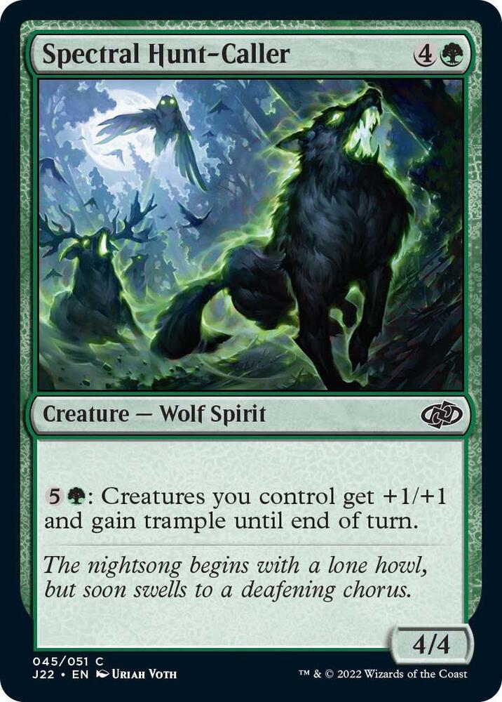 Spectral Hunt-Caller 45 card from Jumpstart 2022