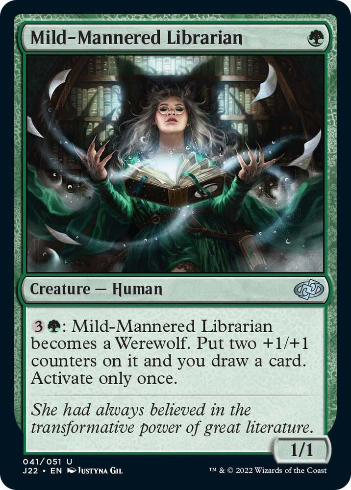 Mild-Mannered Librarian 41 card from Jumpstart 2022