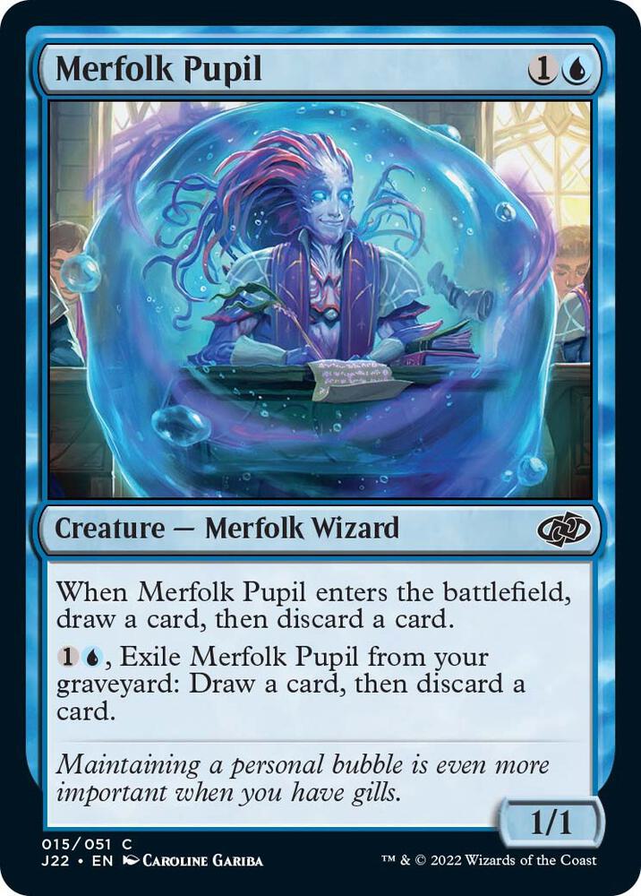 Merfolk Pupil 15 card from Jumpstart 2022