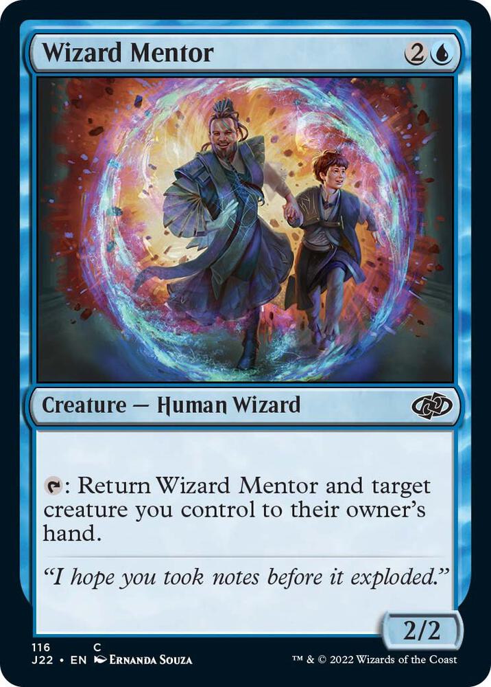 Wizard Mentor 116 card from Jumpstart 2022