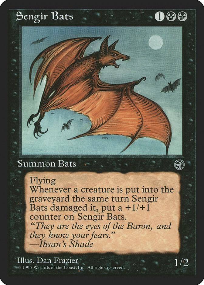 Sengir Bats 57 card from Homelands
