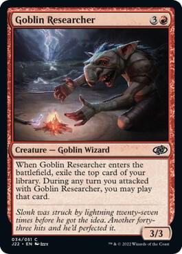 Goblin Researcher 34 card from Jumpstart 2022
