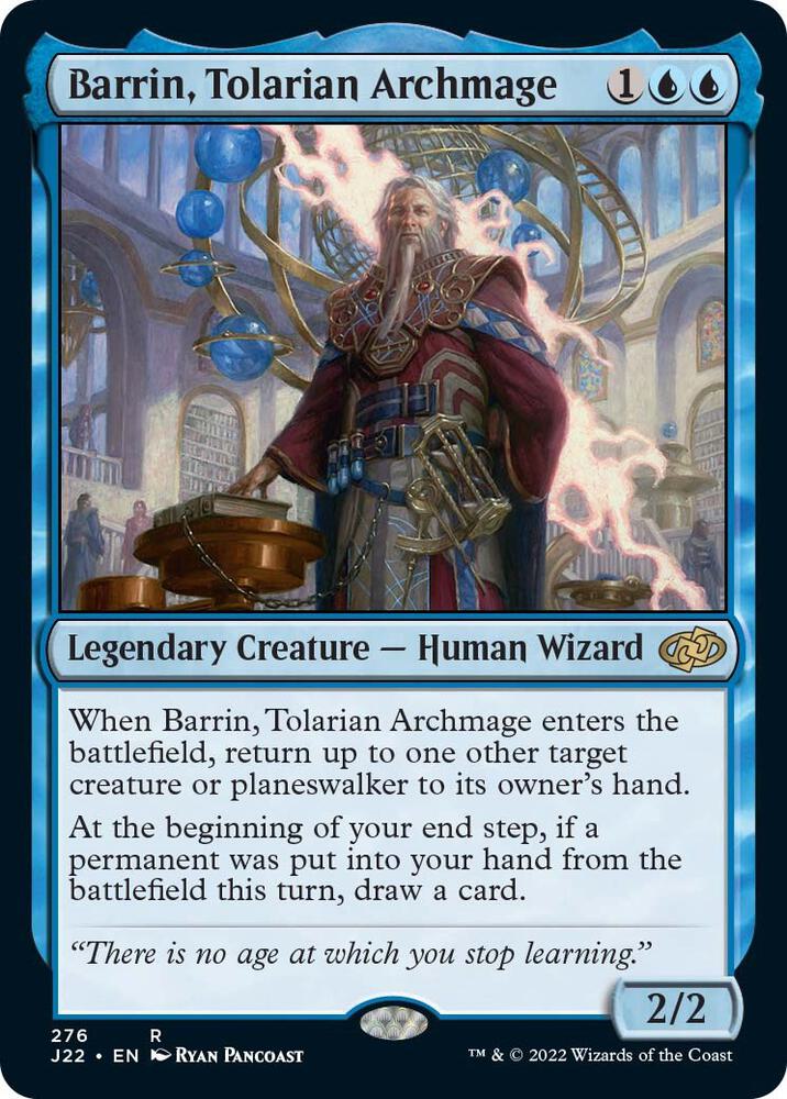 Barrin, Tolarian Archmage 276 card from Jumpstart 2022
