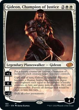 Gideon, Champion of Justice 189 card from Jumpstart 2022
