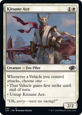 Kitsune Ace 204 card from Jumpstart 2022