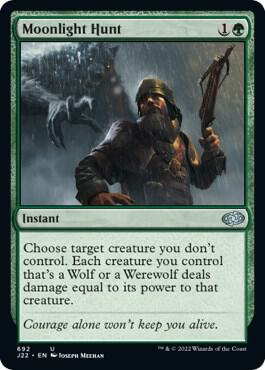 Moonlight Hunt 692 card from Jumpstart 2022
