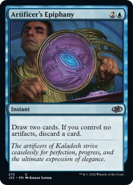 Artificer's Epiphany 272 card from Jumpstart 2022