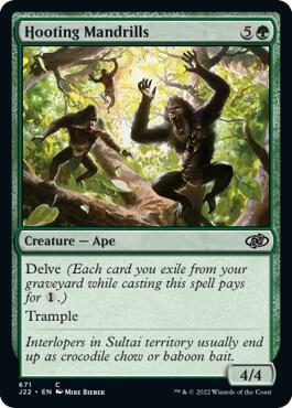 Hooting Mandrills 671 card from Jumpstart 2022