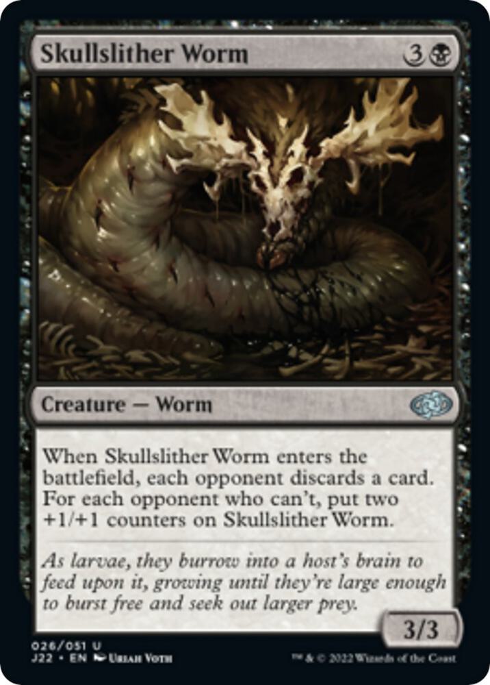 Skullslither Worm 26 card from Jumpstart 2022
