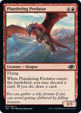Plundering Predator 37 card from Jumpstart 2022