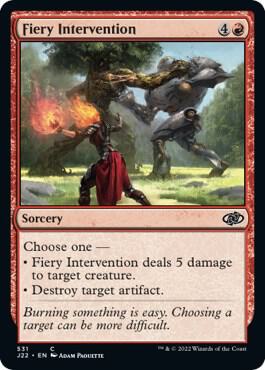 Fiery Intervention 531 card from Jumpstart 2022