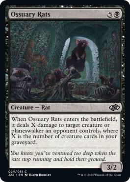 Ossuary Rats 24 card from Jumpstart 2022