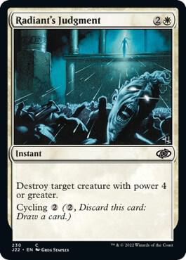 Radiant's Judgment 230 card from Jumpstart 2022