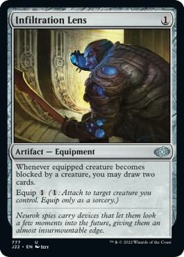 Infiltration Lens 777 card from Jumpstart 2022