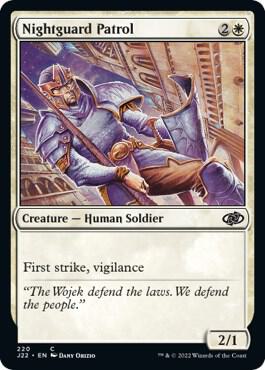 Nightguard Patrol 220 card from Jumpstart 2022