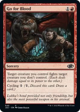 Go for Blood 540 card from Jumpstart 2022