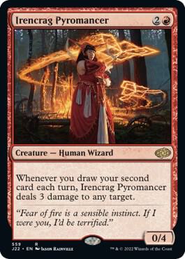 Irencrag Pyromancer 559 card from Jumpstart 2022