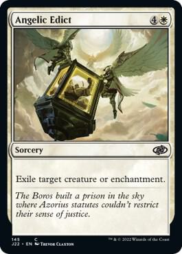Angelic Edict 145 card from Jumpstart 2022