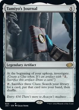 Tamiyo's Journal 800 card from Jumpstart 2022