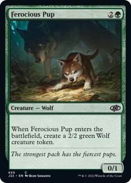 Ferocious Pup 659 card from Jumpstart 2022
