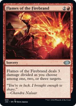 Flames of the Firebrand 535 card from Jumpstart 2022
