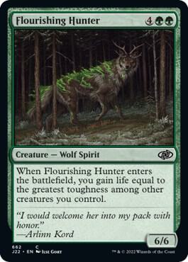 Flourishing Hunter 662 card from Jumpstart 2022
