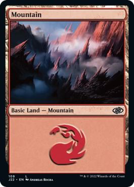 Mountain 109 card from Jumpstart 2022