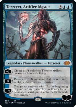 Tezzeret, Artifice Master 360 card from Jumpstart 2022