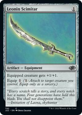 Leonin Scimitar 782 card from Jumpstart 2022