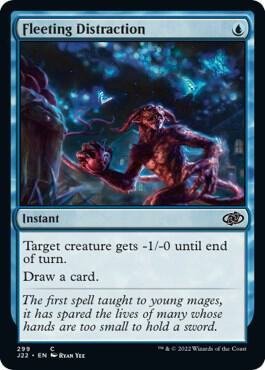 Fleeting Distraction 299 card from Jumpstart 2022