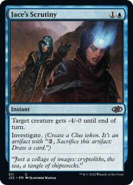 Jace's Scrutiny 311 card from Jumpstart 2022