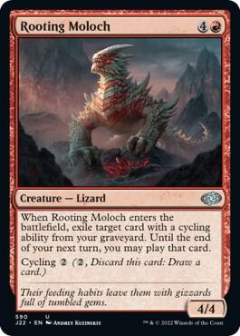 Rooting Moloch 590 card from Jumpstart 2022