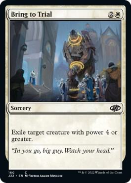 Bring to Trial 160 card from Jumpstart 2022