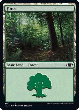 Forest 111 card from Jumpstart 2022