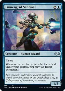 Lumengrid Sentinel 317 card from Jumpstart 2022