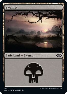 Swamp 105 card from Jumpstart 2022