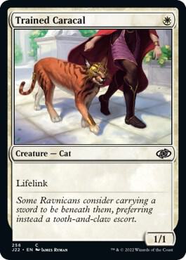 Trained Caracal 256 card from Jumpstart 2022
