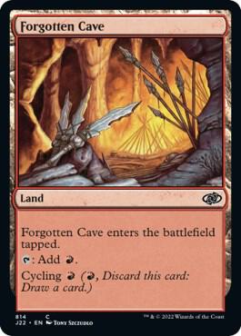 Forgotten Cave 814 card from Jumpstart 2022