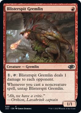 Blisterspit Gremlin 500 card from Jumpstart 2022