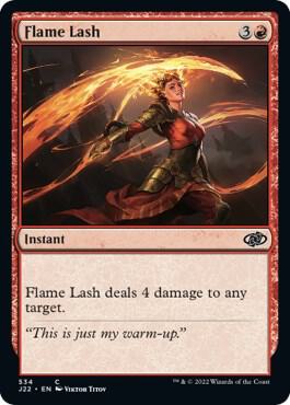 Flame Lash 534 card from Jumpstart 2022