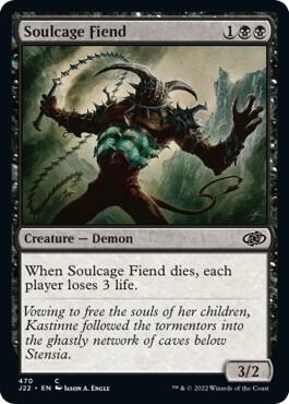 Soulcage Fiend 470 card from Jumpstart 2022