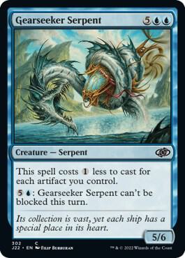 Gearseeker Serpent 302 card from Jumpstart 2022