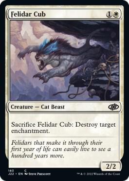 Felidar Cub 183 card from Jumpstart 2022