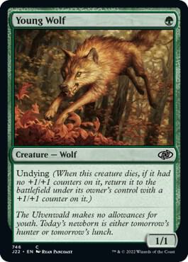 Young Wolf 746 card from Jumpstart 2022