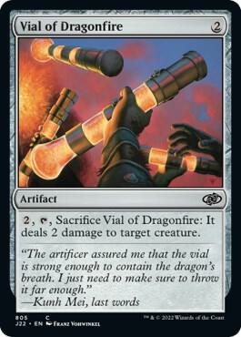 Vial of Dragonfire 805 card from Jumpstart 2022