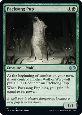 Packsong Pup 703 card from Jumpstart 2022