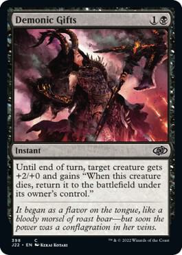 Demonic Gifts 398 card from Jumpstart 2022
